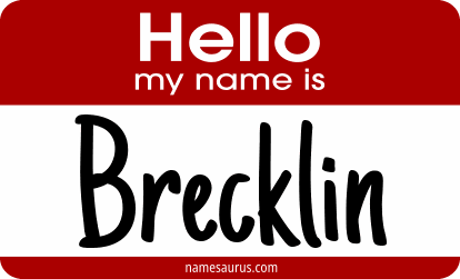 Hello my name is Brecklin png download