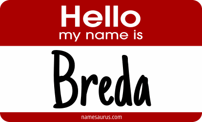 Hello my name is Breda png download
