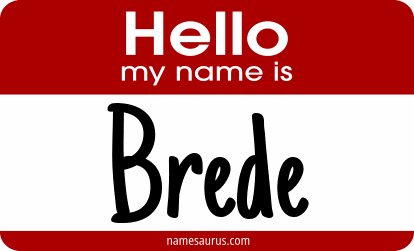 Hello my name is Brede png download