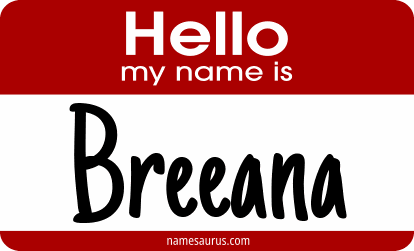 Hello my name is Breeana png download