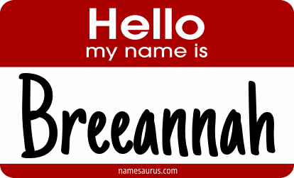 Hello my name is Breeannah png download