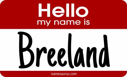 Hello my name is Breeland png download