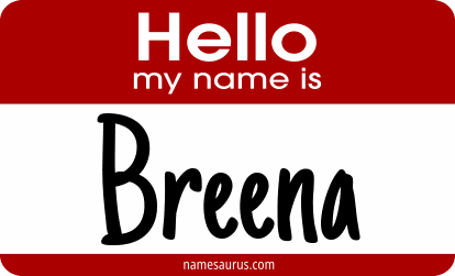 Hello my name is Breena png download
