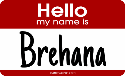 Hello my name is Brehana png download