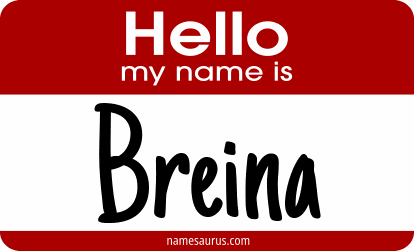 Hello my name is Breina png download
