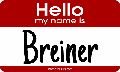 Hello my name is Breiner png download