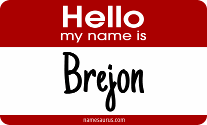 Hello my name is Brejon png download