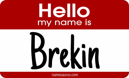 Hello my name is Brekin png download
