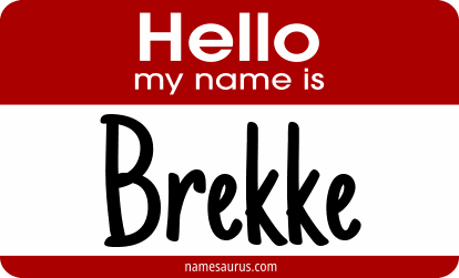 Hello my name is Brekke png download