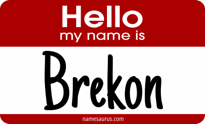 Hello my name is Brekon png download
