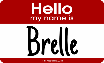 Hello my name is Brelle png download