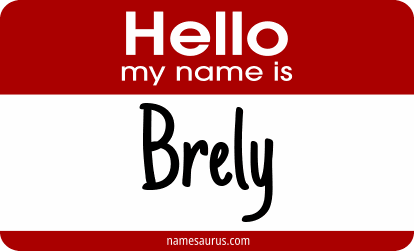 Hello my name is Brely png download