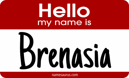 Hello my name is Brenasia png download