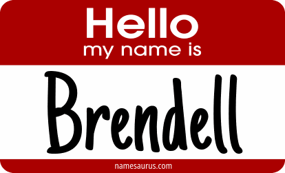 Hello my name is Brendell png download