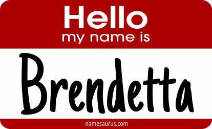 Hello my name is Brendetta png download
