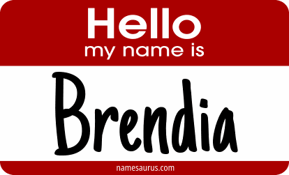 Hello my name is Brendia png download