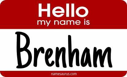 Hello my name is Brenham png download