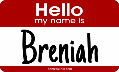 Hello my name is Breniah png download
