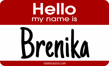 Hello my name is Brenika png download