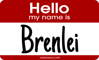 Hello my name is Brenlei png download