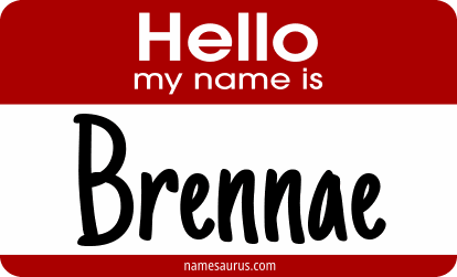 Hello my name is Brennae png download