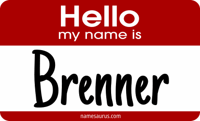 Hello my name is Brenner png download