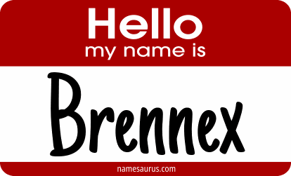 Hello my name is Brennex png download