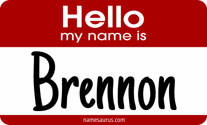 Hello my name is Brennon png download