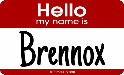 Hello my name is Brennox png download