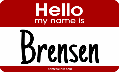Hello my name is Brensen png download