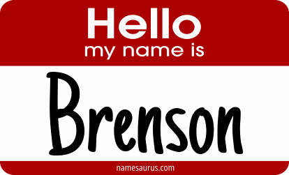 Hello my name is Brenson png download