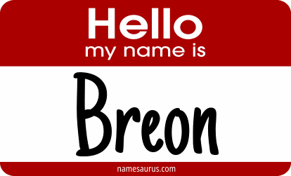 Hello my name is Breon png download