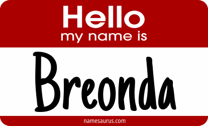 Hello my name is Breonda png download