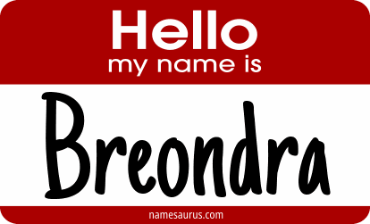 Hello my name is Breondra png download