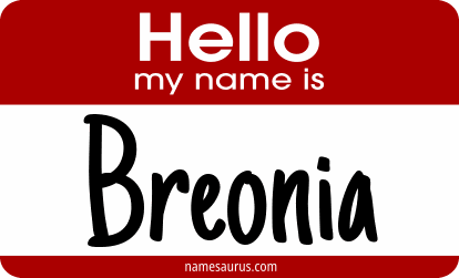 Hello my name is Breonia png download