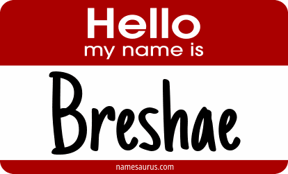 Hello my name is Breshae png download