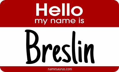 Hello my name is Breslin png download