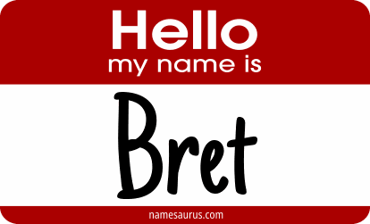 Hello my name is Bret png download