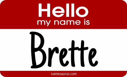 Hello my name is Brette png download