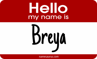 Hello my name is Breya png download