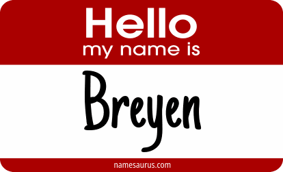 Hello my name is Breyen png download