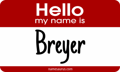 Hello my name is Breyer png download