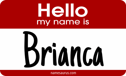 Hello my name is Brianca png download