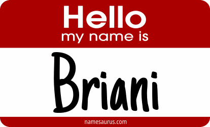 Hello my name is Briani png download