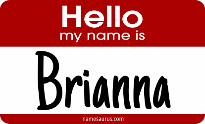 Hello my name is Brianna png download