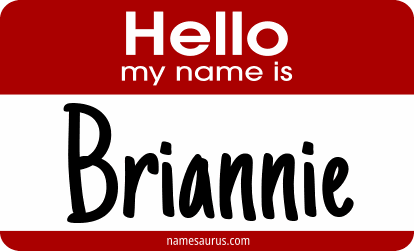 Hello my name is Briannie png download