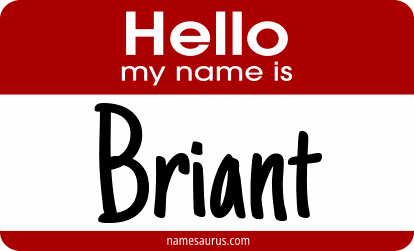 Hello my name is Briant png download