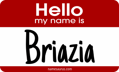 Hello my name is Briazia png download
