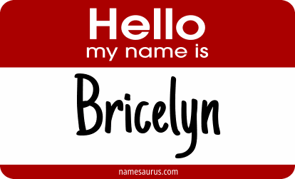Hello my name is Bricelyn png download