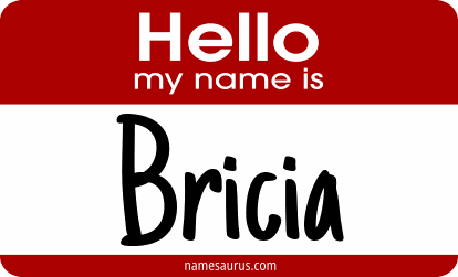 Hello my name is Bricia png download